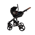 Seggiolino con copertura RIMINI RUBY Red&Black /*opzione/