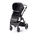 Combi Stroller CALIFORNIA with summer basket Black MARBLE