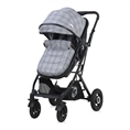 Carrozzina combinata SENA SET con coprigambe Grey SQUARED