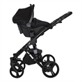 Cochecito de bebé RIMINI Premium Lemon CURRY con asiento elevador de coche RIMINI DI MARE Black STARS */opción/