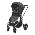 Carrozzina combinata RAMONA 3in1 con cestino estivo Silver STRIPE