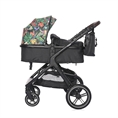 Passeggino VIOLA con cesta per neonato Tropical FLOWERS