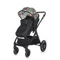 Passeggino VIOLA con coprigambe Tropical FLOWERS