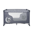 Lettino da viaggio MOONLIGHT 1 livello Cool Grey PANDAS