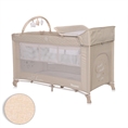 Lettino da viaggio NOEMI 2 livelli più Fog Beige STAR