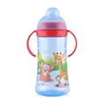 BORRACCIA SPORTIVA CON MANICI  E BECCUCCIO MORBIDO 330 ml Blue