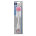 Scovolino per pulizia bottiglia e ciuccio con appoggio con ventosa BLUSH Pink /confezione/