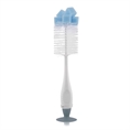 Scovolino per pulizia bottiglia e ciuccio con appoggio con ventosa MOONLIGHT Blue