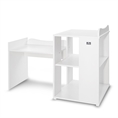 Bed MULTI white /small study desk with multi-functional dresser/