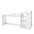 Bed MULTI white /large study desk with multi-functional dresser/