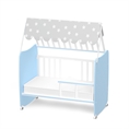 Bed STARS White+Baby blue