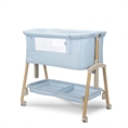 Crib MILLIE Blue / wooden effect