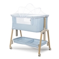 Crib MILLIE Blue / wooden effect