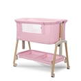Crib MILLIE Pink / wooden effect