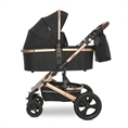 Passeggino BOSTON+ADAPTERS con cesta per neonato BLACK