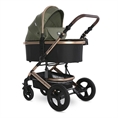 Passeggino BOSTON+ADAPTERS con cesta per neonato LODEN Green