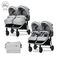 Passeggino DUO con cestino estivo GREY